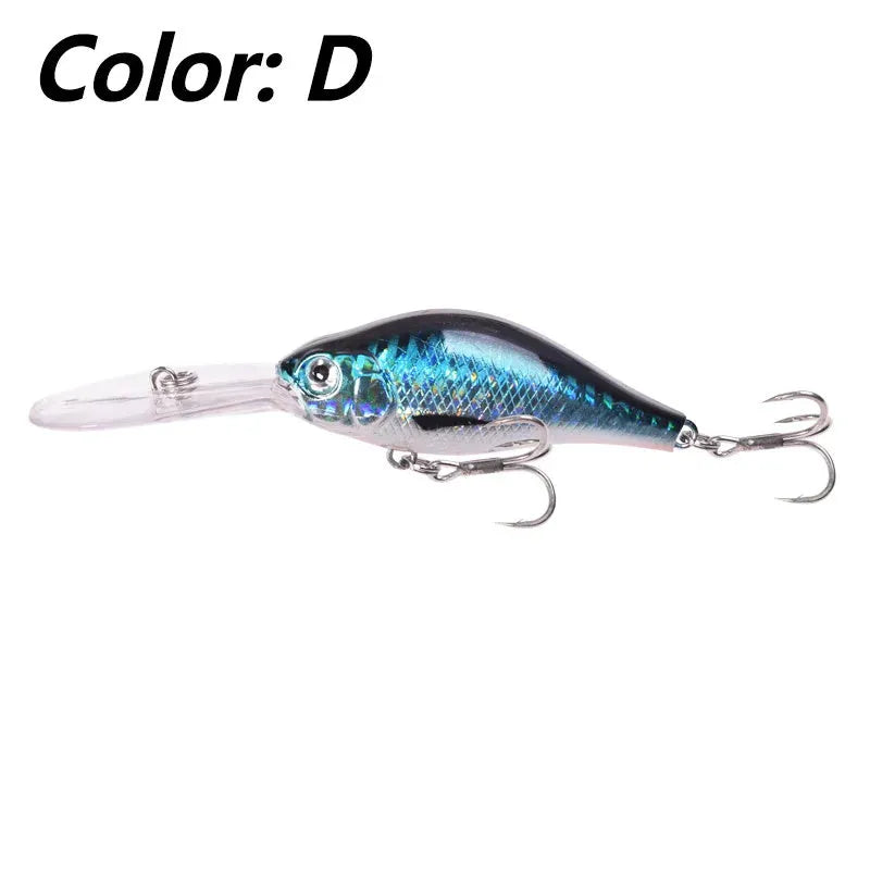 Little Fat Man 10.5cm deep diving minnow fishing lure with long tongue board