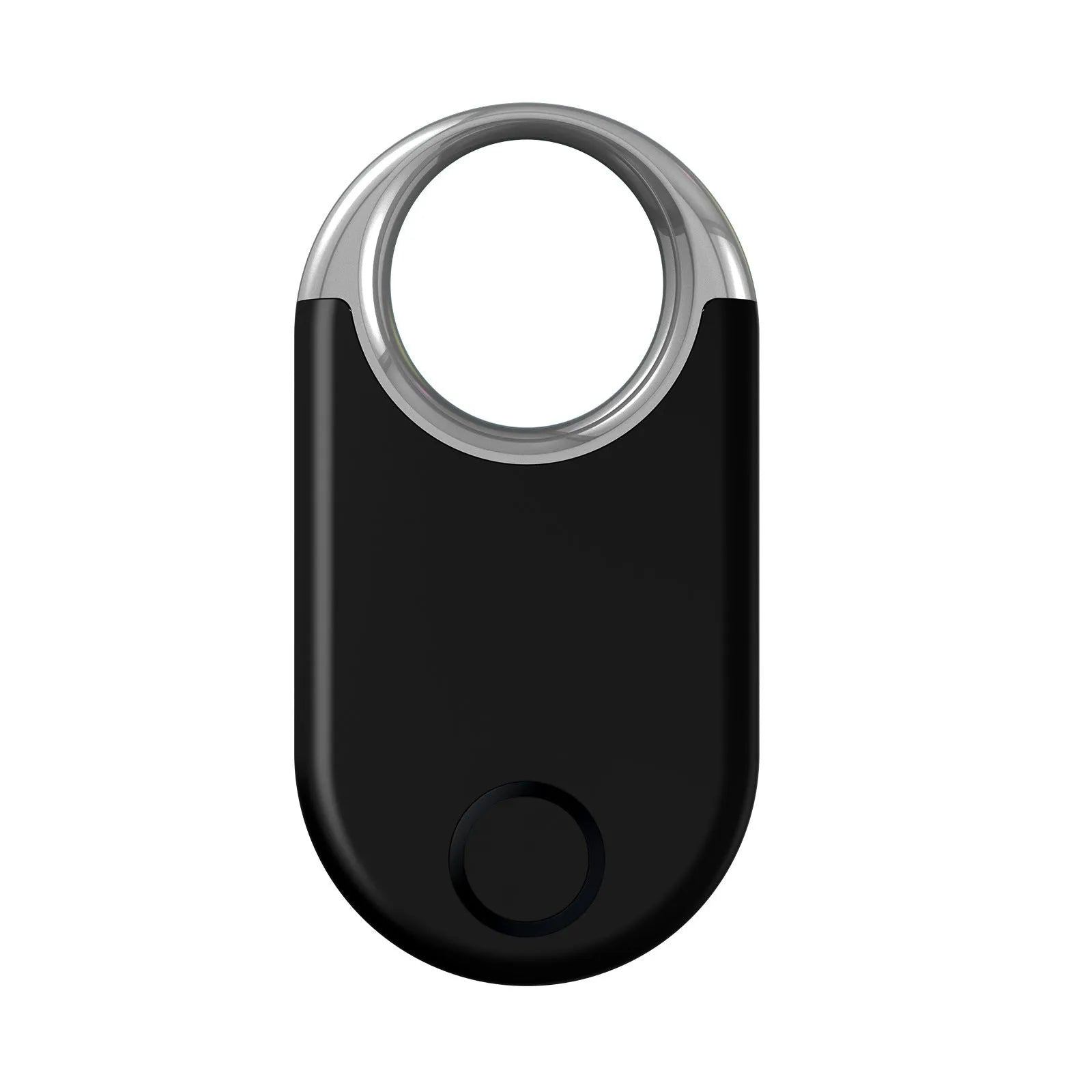 Compact black and white GPS tracking device for pets and children with USB port