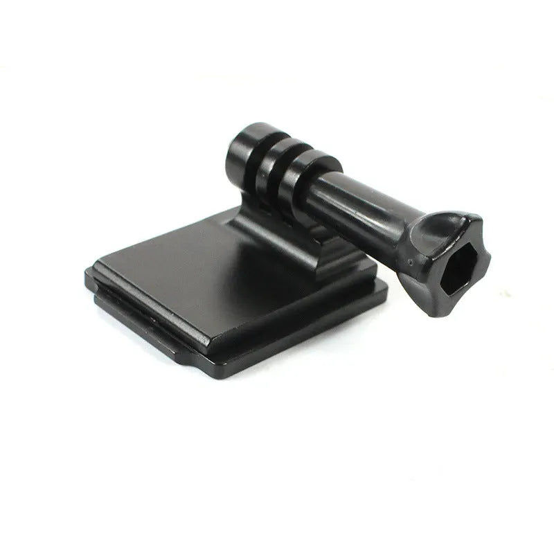 Black GoPro helmet holder extension rod bracket with quick-release mechanism for GoPro 3 and 4 cameras