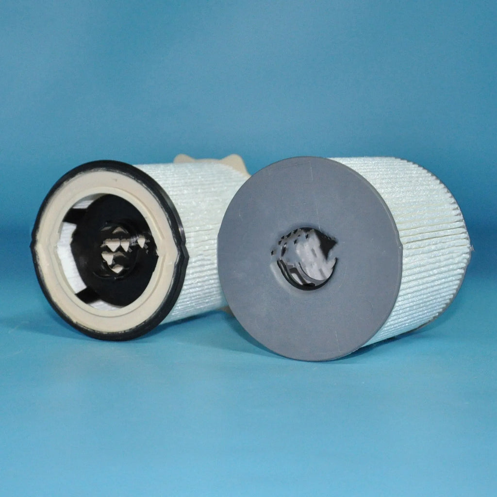 White diesel fuel filter kit for RAM 1500 to 5500 series trucks.