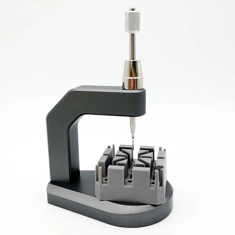 Silver coloured tool steel press strap removal tool for watches and jewellery with 0.50-1.60mm blade.