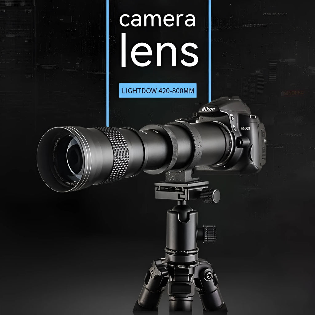 420-800mm manual focus telephoto zoom adapter lens for cameras with 67mm filter thread