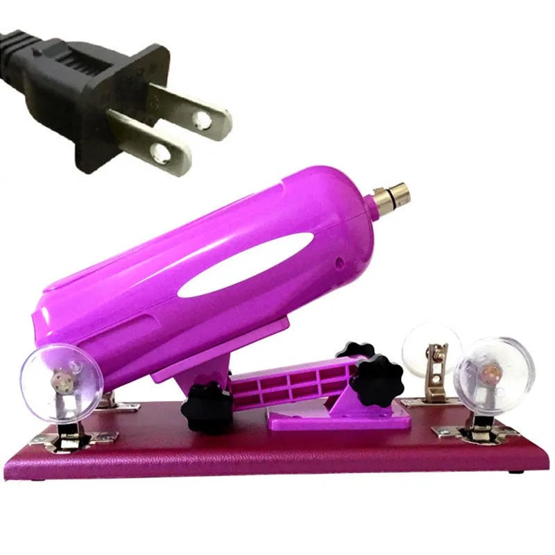 Purple automatic telescopic thrusting tool made from PVC measuring 37cm long