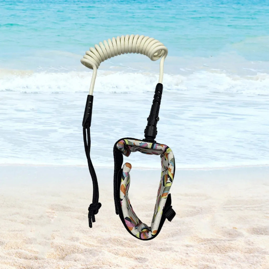 Surfboard hand holding rope made of elastic pulp material with 50kg maximum tension rating.