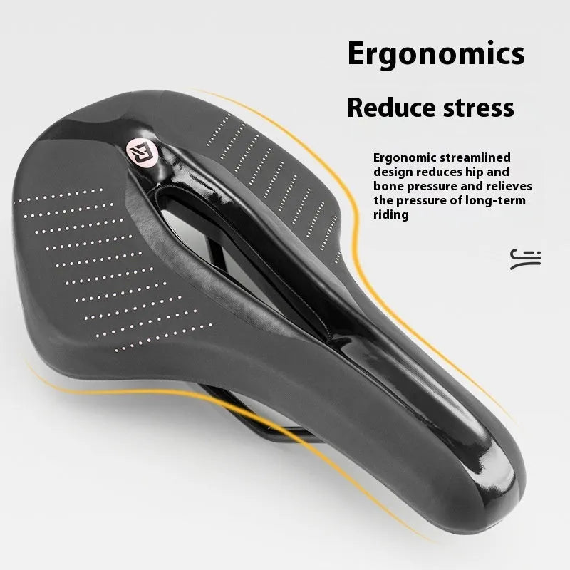 Mountain bike seat cushion in size M with black and pink colour options