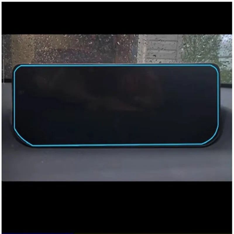 Aluminium alloy car interior decorative sticker set with transparent button overlays and multiple vehicle-specific designs