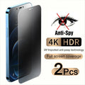 Tempered glass screen protector with anti-peeping technology for iPhone full screen protection