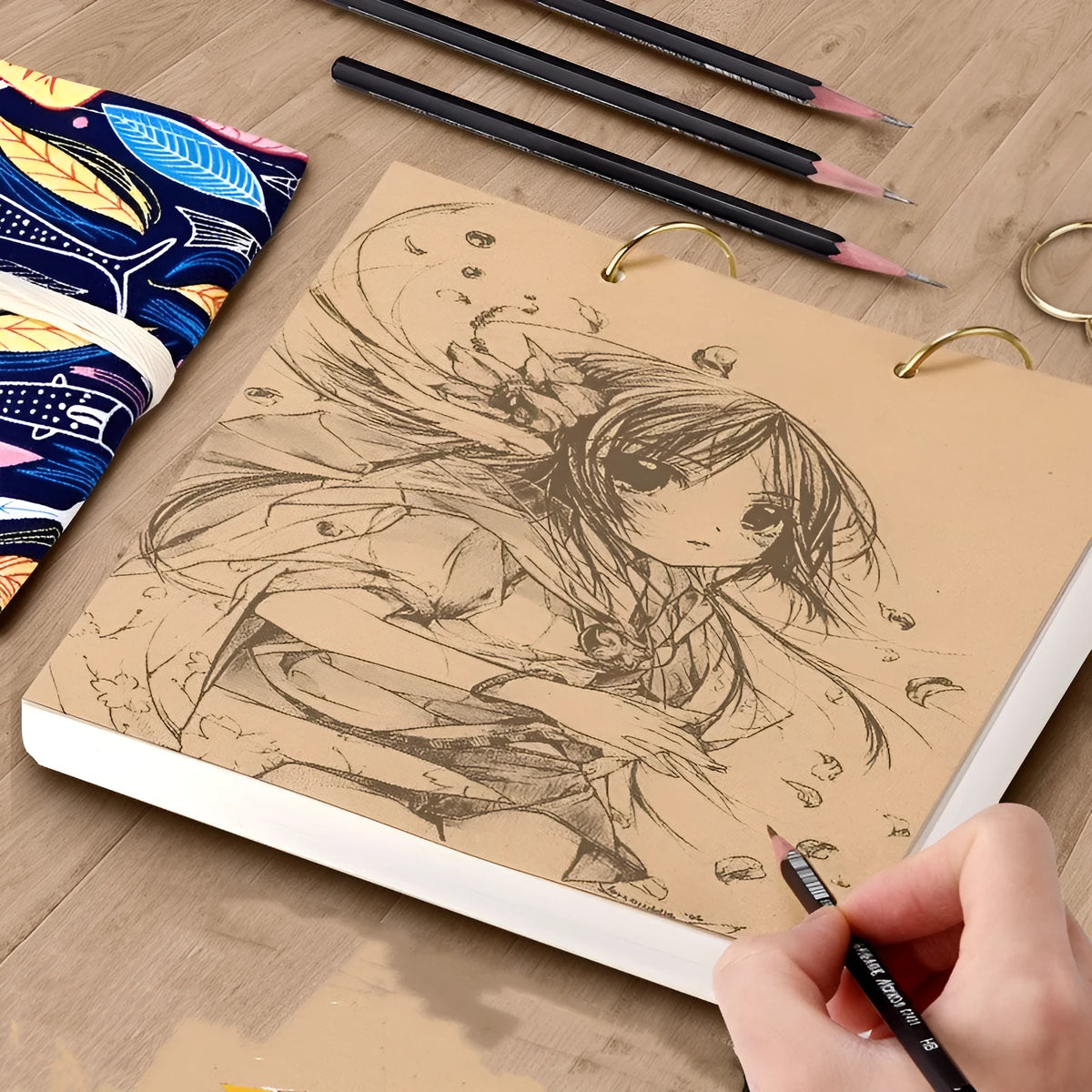 8K thickened detachable coil sketchbook with marker and watercolour surface options in multiple sizes