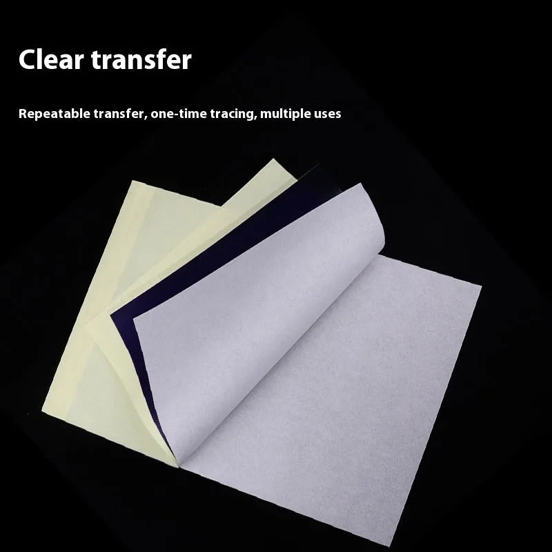 A4 tattoo transfer paper with transfer paste gel for professional design applications