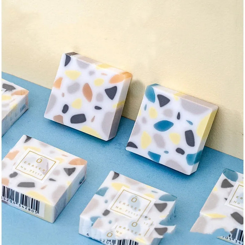 Super Clean Traceless Eraser with brick-style design for pencil mark removal