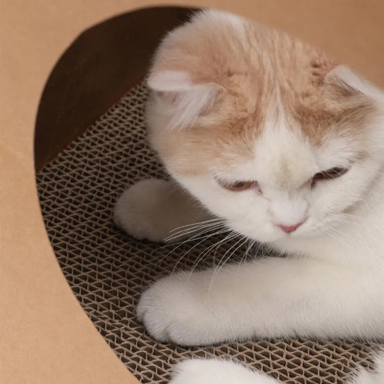 Brown washable kraft paper cat scratch board integrated with paper bag sleeping nest measuring 40x30x53cm