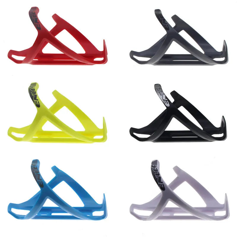 TPR plastic mountain bike water bottle cage in fluorescent yellow colour
