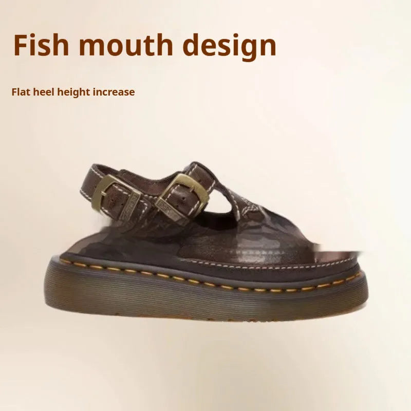 Men's black embroidered floral beach sandals with flat heel on a PU upper