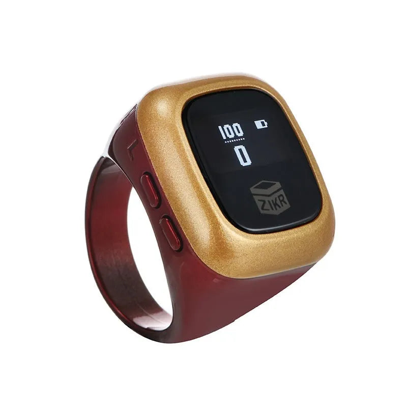 Al-fatiha Zikr electronic counter with digital display in choice of six colours and three band sizes.