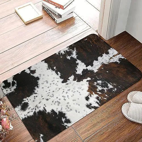Personalised square flannel floor mat with coastal starfish print in modern simple design