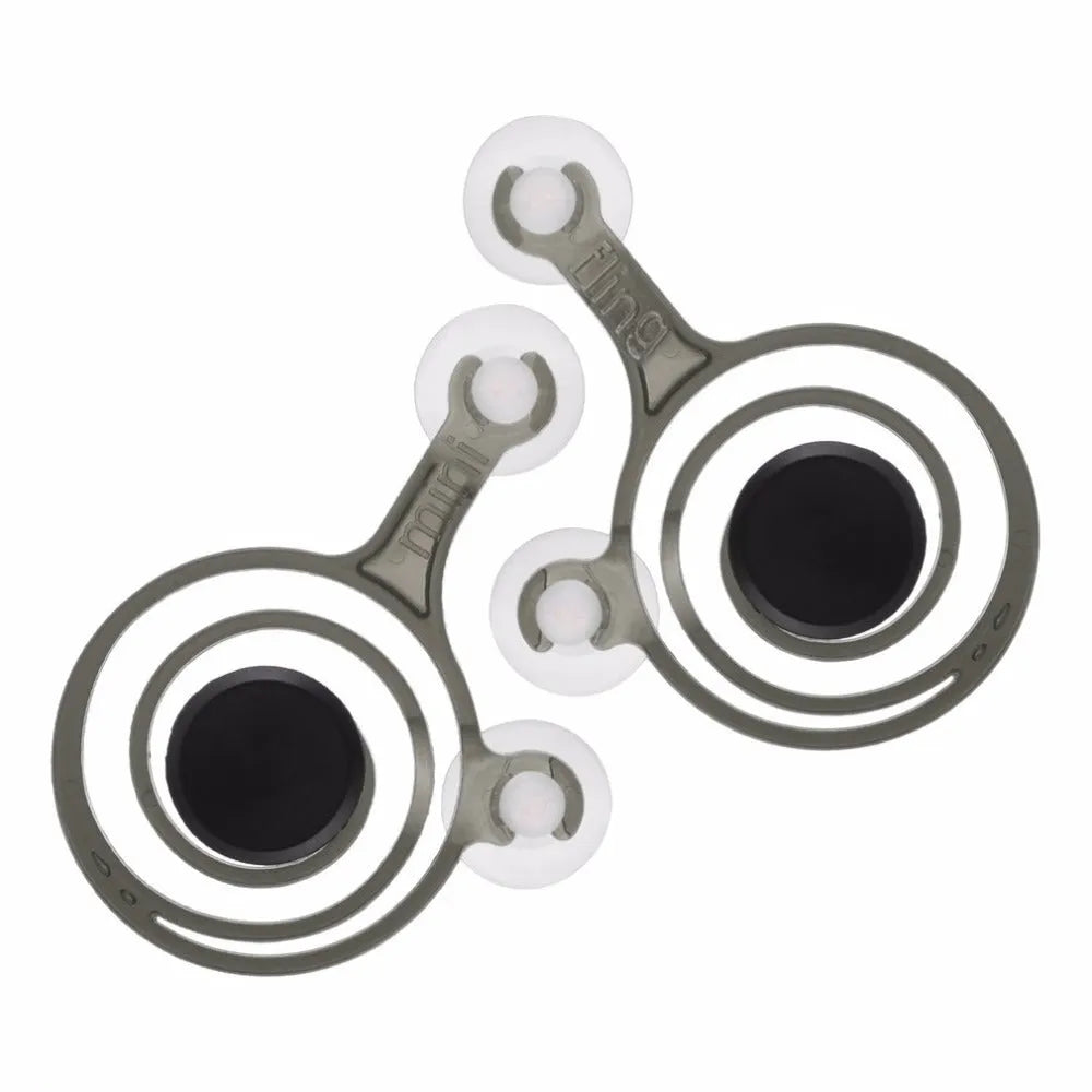 Pair of clear and black mini joysticks for mobile phone touch screen gaming
