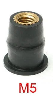 Motorcycle rubber brass nut expansion well nut riveting fastener kit with M4 M5 M6 sizes
