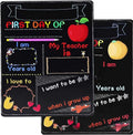 Wooden first day of school blackboard craftwork with modern simplicity design