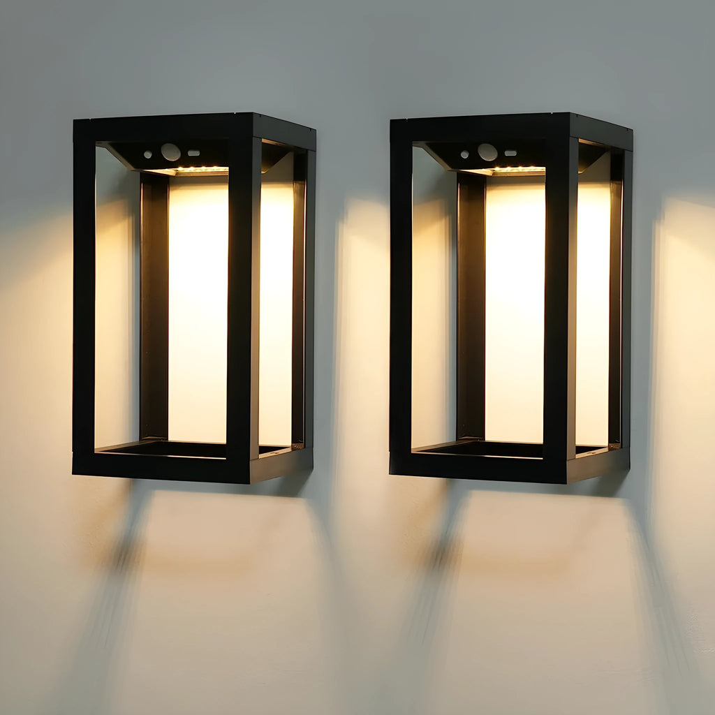 Modern Chinese outdoor solar wall lamp with IP65 waterproof rating for garden use