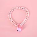 Adjustable plastic pet collar in macaron candy colours for cats, dogs or rabbits