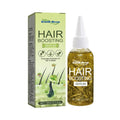 60ml glass dropper bottle of amber hair repair essential oil for dry, brittle hair.