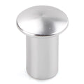 Aluminium alloy hydraulic handbrake release button cap in gold, silver, black, blue, and red colours.