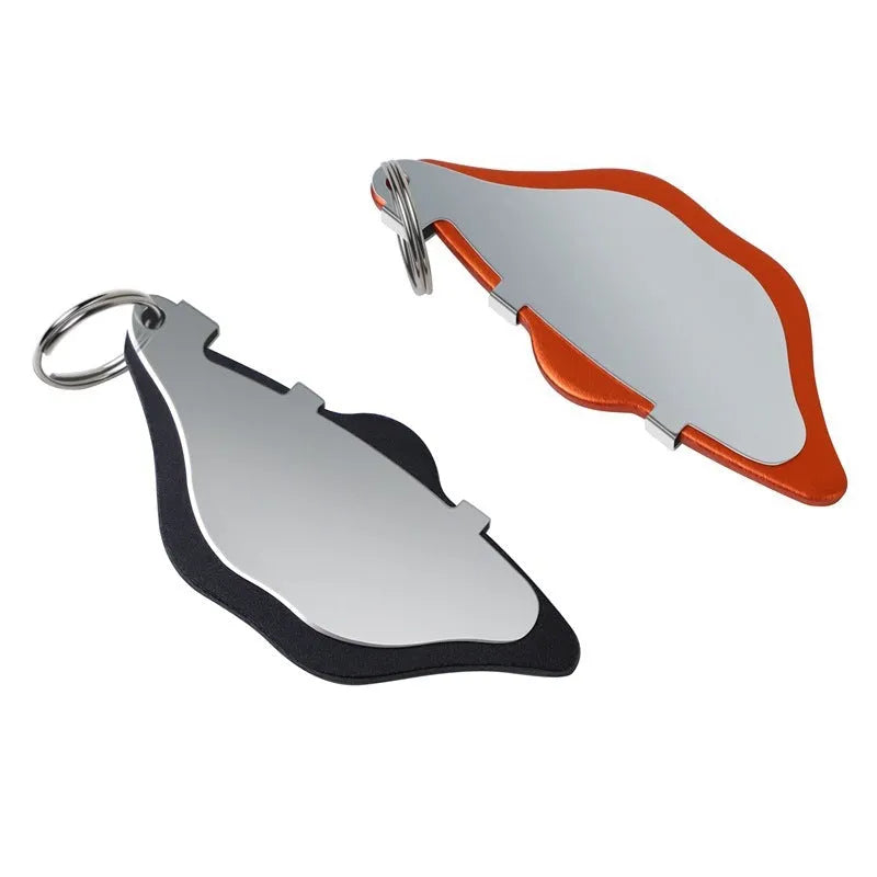 Mountain bike disc brake pads with metal linings in black and orange colour options