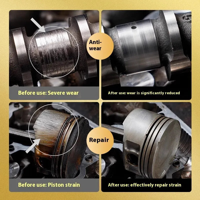 60ml bottle of engine anti-wear oil additive with white cap.