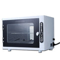 Small silver ultraviolet steriliser for salon tools with stainless steel inner chamber