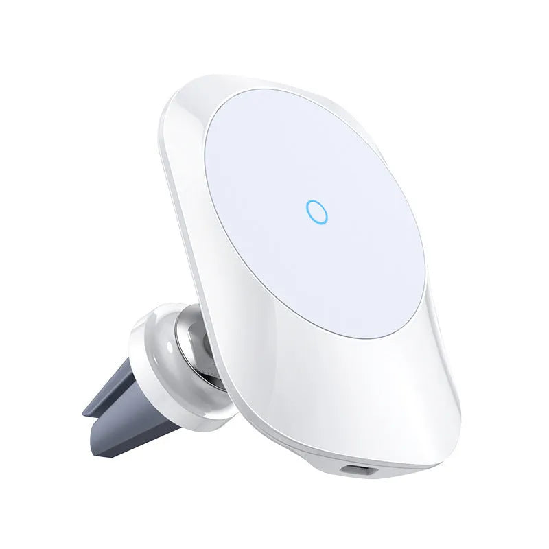 CH-707 magnetic car wireless charging stand in black and white colour options