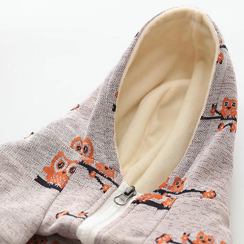 Blue or pink cotton dog sweater with front zipper closure in casual style