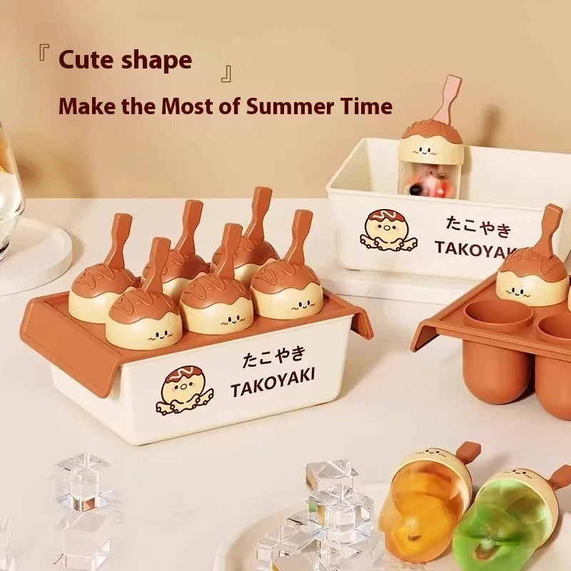 Plastic octopus balls ice cream mould with modern simplicity styling