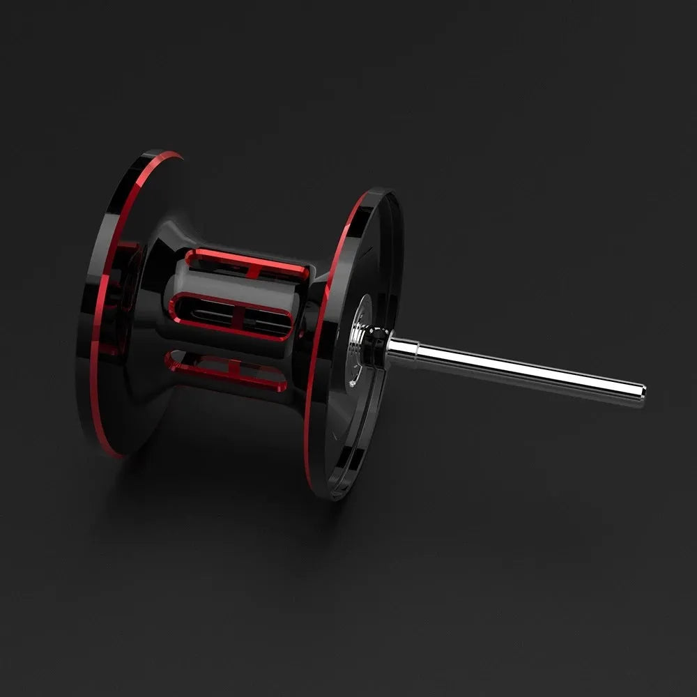 Drip Wheel fishing reel with rocking wheel line mechanism showing left and right hand configuration options