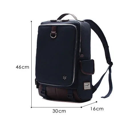 Men's modern Oxford cloth backpack in Korean style design with large 30x16x46cm capacity