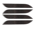 Carbon fibre door handle stickers for Tesla Model S with adhesive drip texture