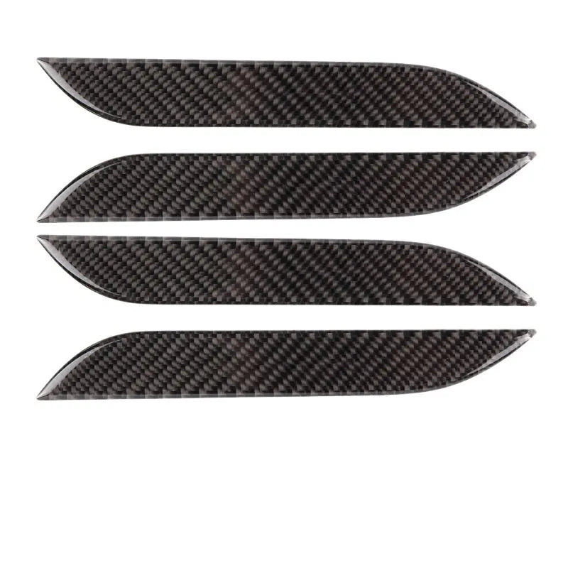 Carbon fibre door handle stickers for Tesla Model S with adhesive drip texture