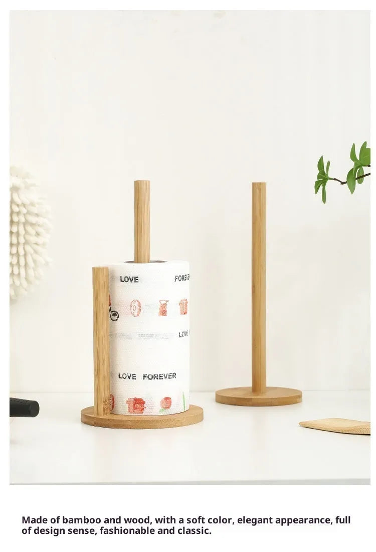 Wooden vertical tissue holder, square design, 14.5 x 28 cm, for kitchen and restaurant tables
