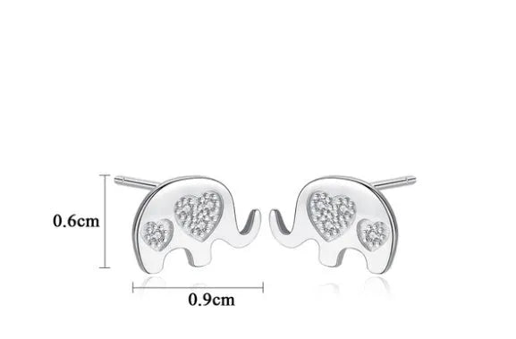 Geometric Korean sterling silver earrings measuring 0.6cm by 0.9cm in gold and silvery colours