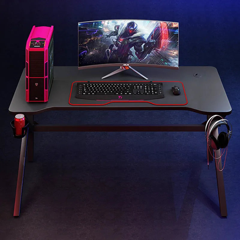 Dark Awakening home fashion gaming computer desk, man-made board, 80x60x75cm, simple solid colour design