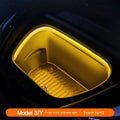 Tesla Model 3 and Model Y front backup box interior ambience LED light kit in soft silicone.