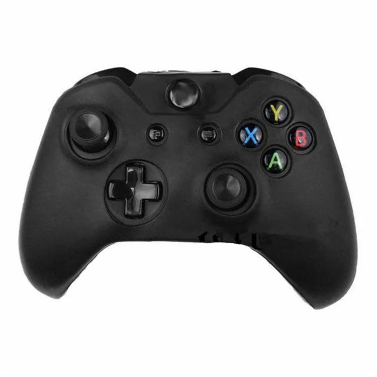 XBOX ONE gamepad with a transparent silicone protective case in a camouflage colour.