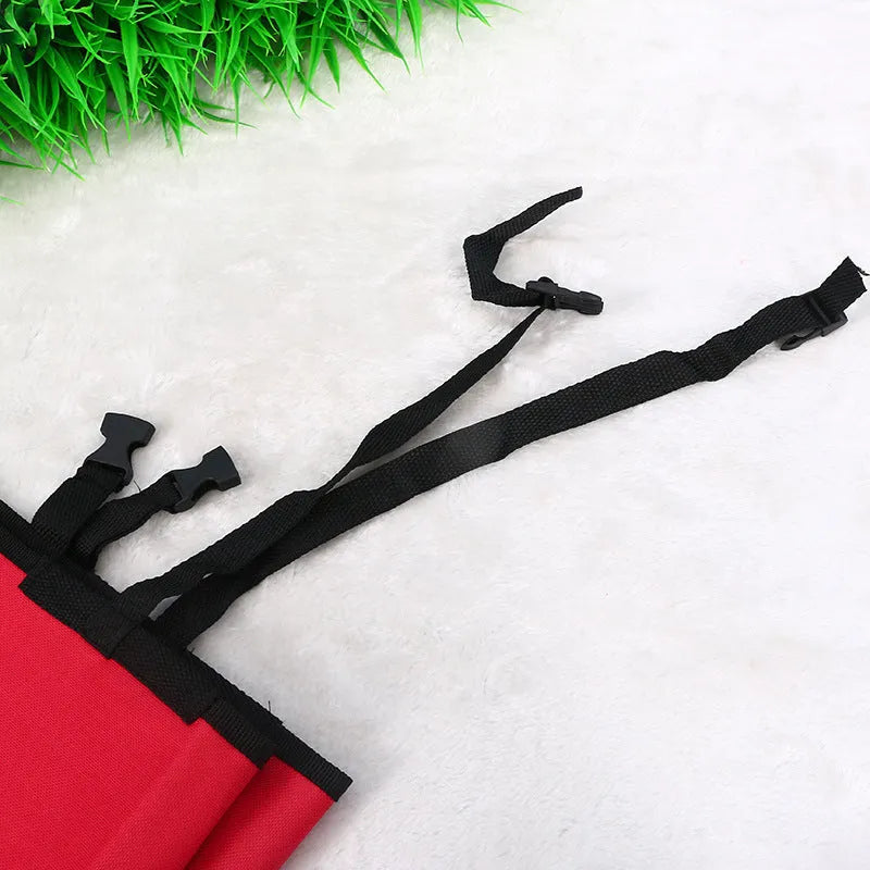Square black waterproof car seat cushion for a dog on a vehicle seat.
