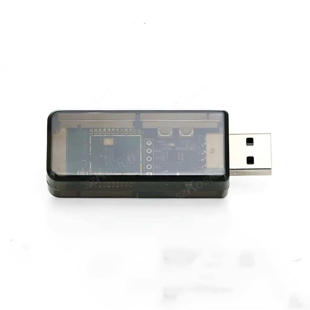 Silicon Labs EFR32MG21 Zigbee 3.0 USB dongle with plastic shell for Home Assistant.