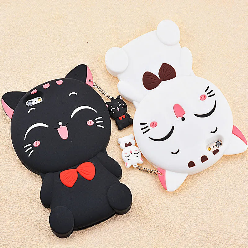 Soft silicone phone case showing edge-proof design, compatible with Samsung and iPhone models.