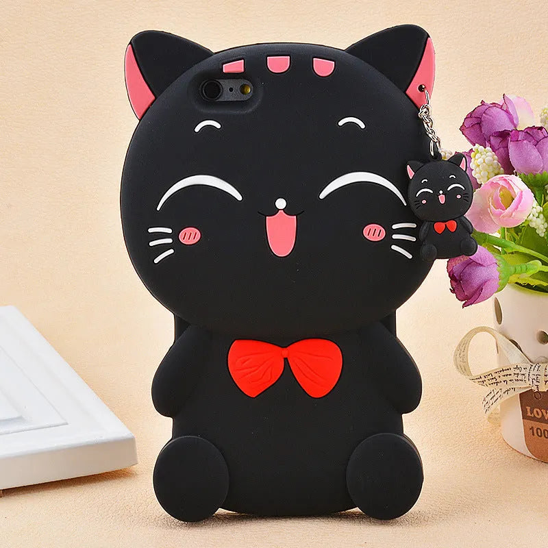 Soft silicone phone case showing edge-proof design, compatible with Samsung and iPhone models.