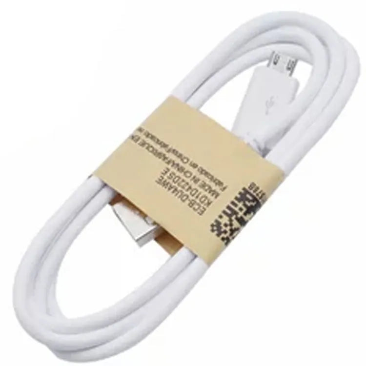 Android smartphone universal data cable with Micro USB connector, 1 metre length in black or white