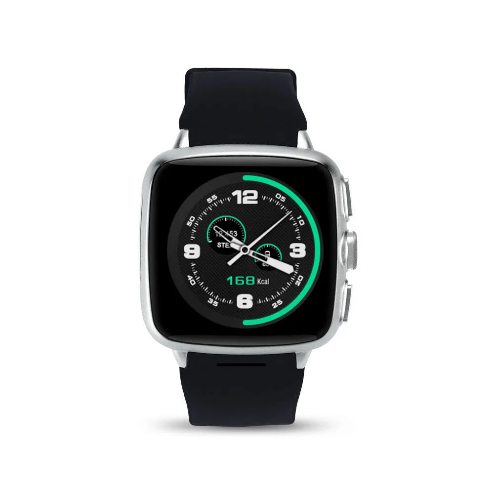 Z01smart watch with 1.54inch HD touchscreen display showing Android interface, available in black or white