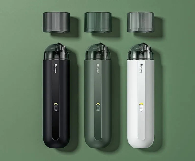 Wireless handheld car vacuum cleaner with 5000Pa suction power and blowing hose attachment