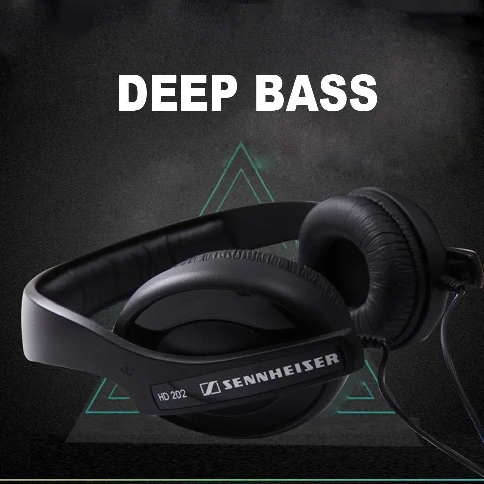 Black head-mounted monitor headphones with 3.5mm plug and over-ear design