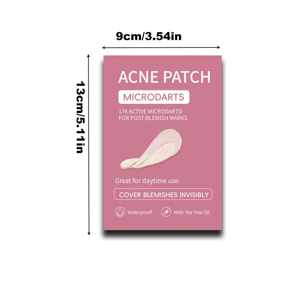 Box of 9 clear hydrocolloid acne patches for pimples and closed comedones